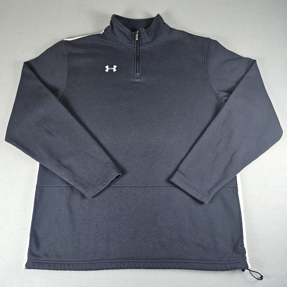 Under Armour Storm 1/4 Zip Pullover Mens Extra Large Black Coldgear Kangaroo